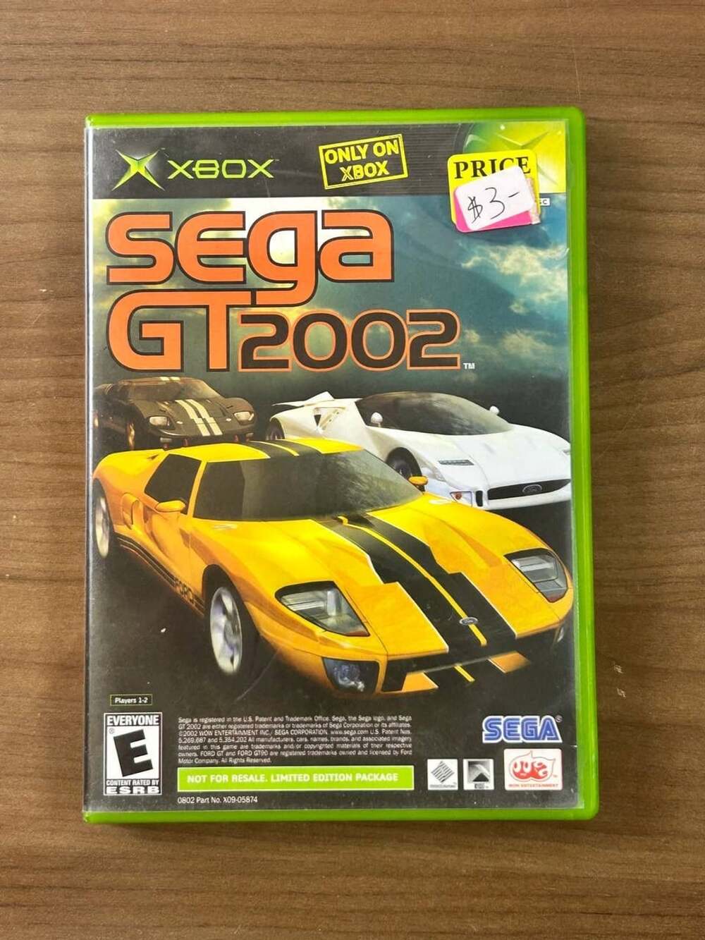 Sega GT 2002 & Jet Set Radio Future JSRF Xbox NTSC Combo Disc Case & Manual